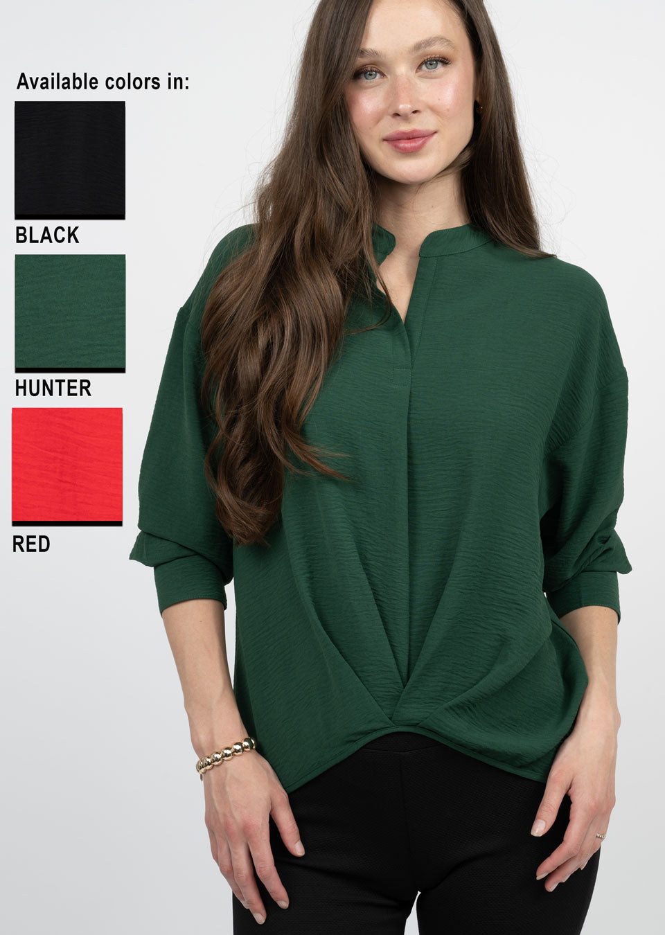 Twist Pleat Top