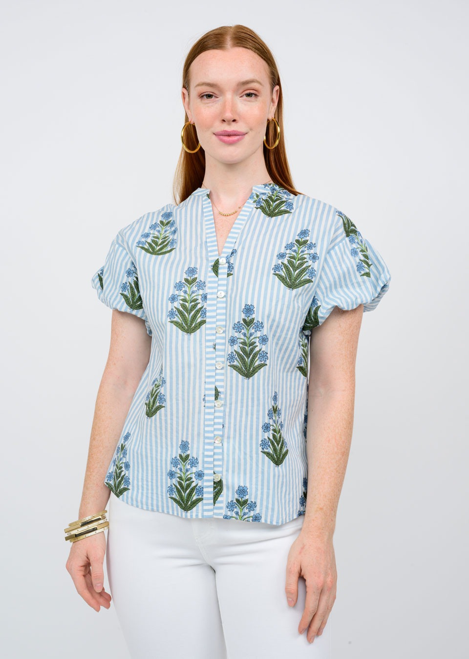STRIPE PRINT TOP