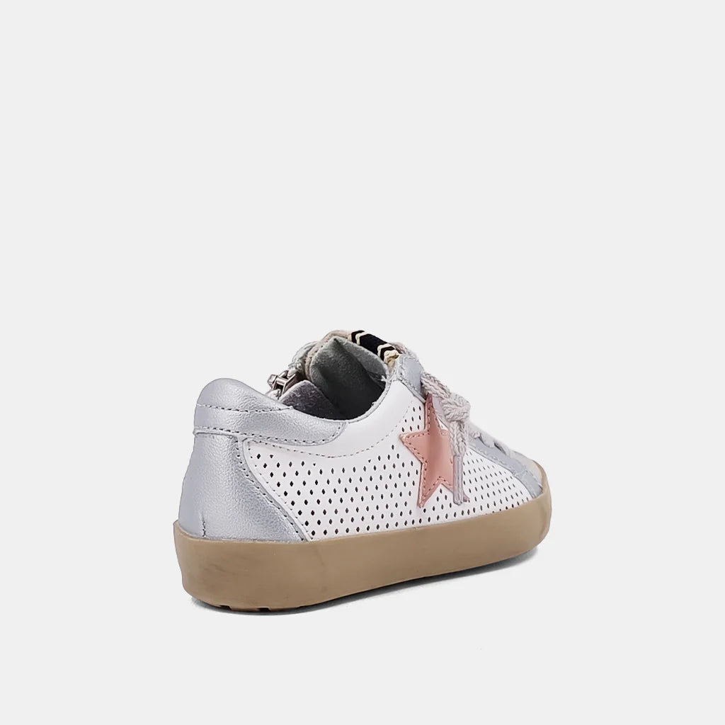 PAULA TODDLERS- WHITE/PINK STAR