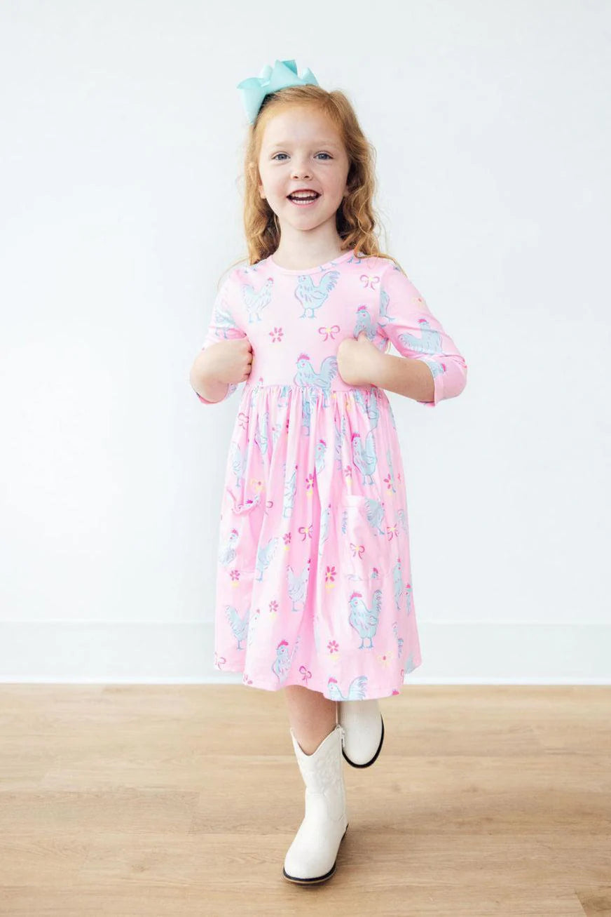 Little Miss Chickie Pocket Twirl Dress