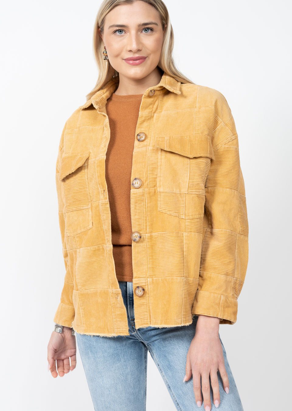 Patch Corduroy Jacket