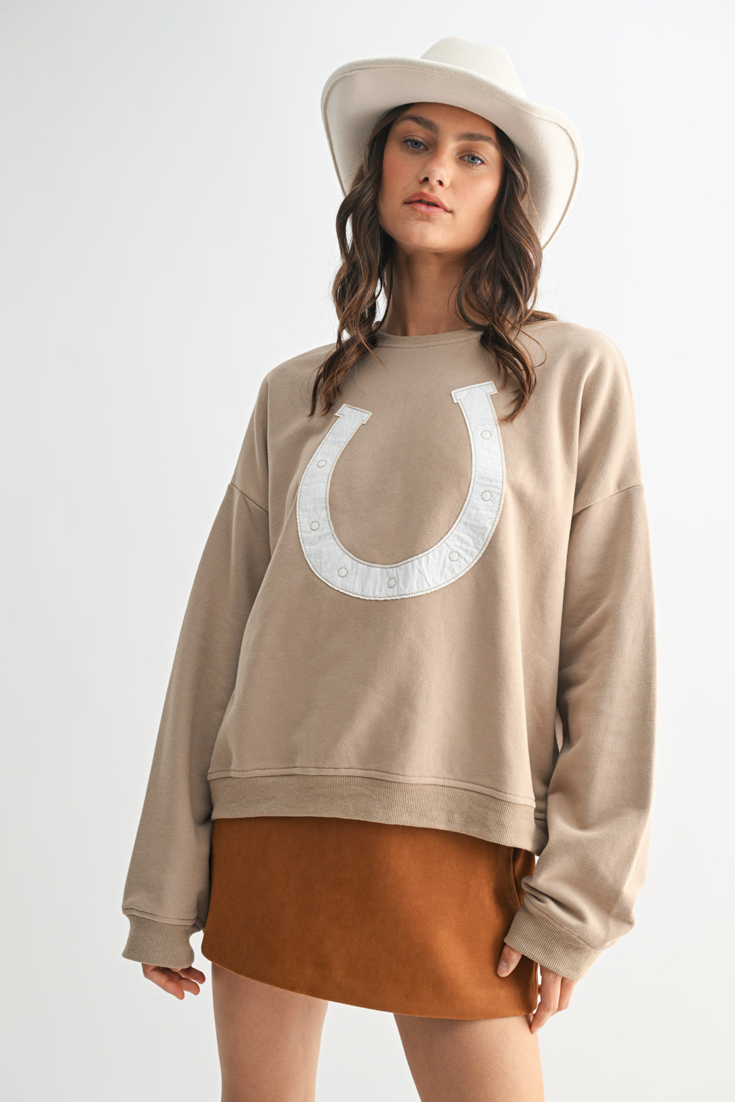 HORSESHOE' FRENCH TERRY PULLOVER