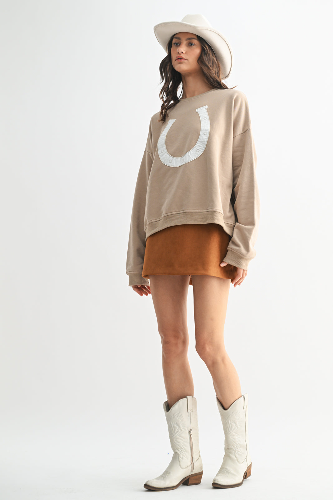 HORSESHOE' FRENCH TERRY PULLOVER
