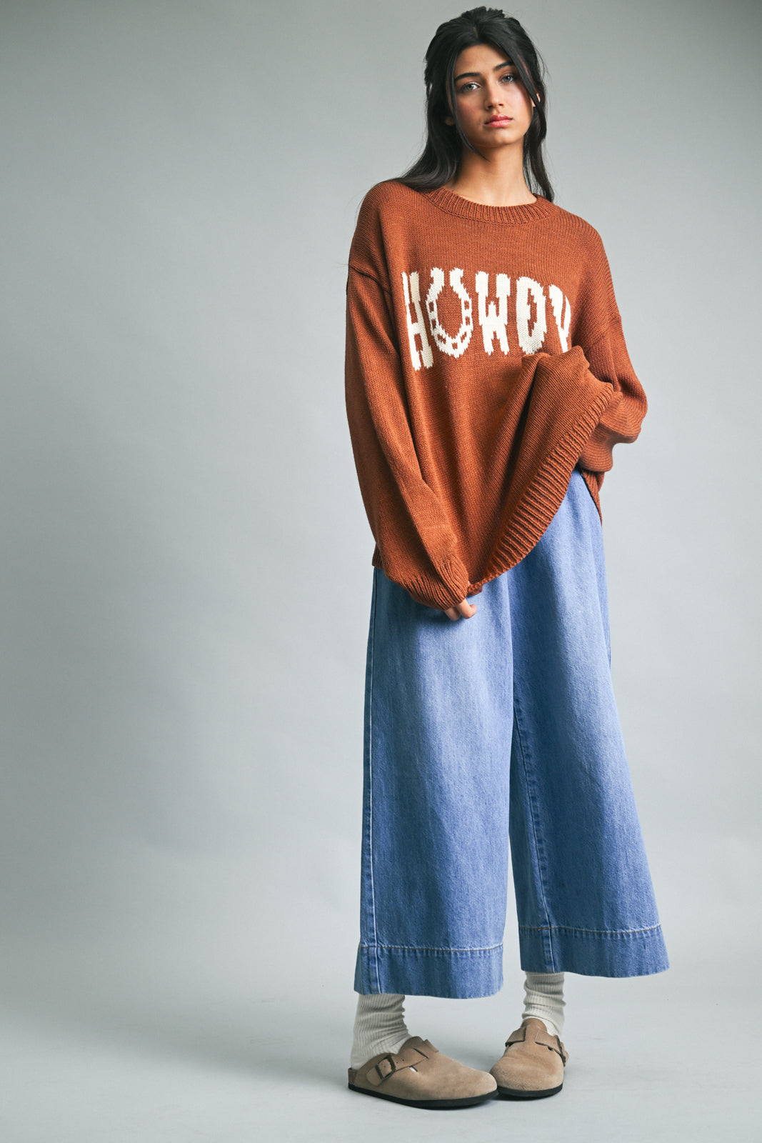 HORSESHOE 'HOWDY' KNIT SWEATER