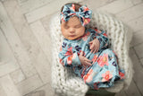 Baby Gown and Hat Set