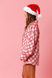 Christmas Pattern Satin PJ Set