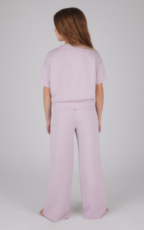Crew Neck Scuba Top and Pant Set