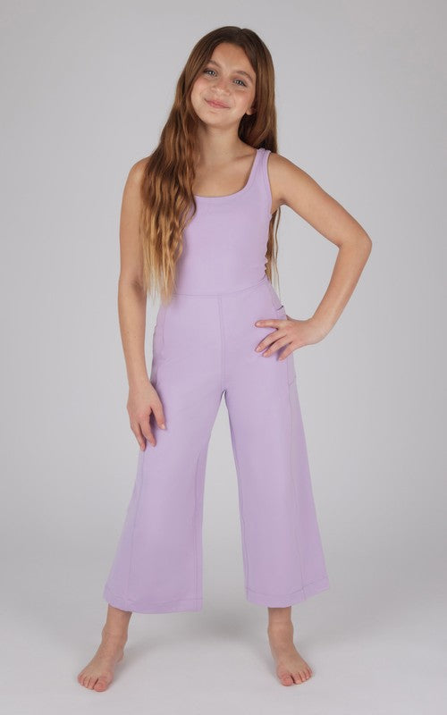 Girls  Wide Leg Crop Romper