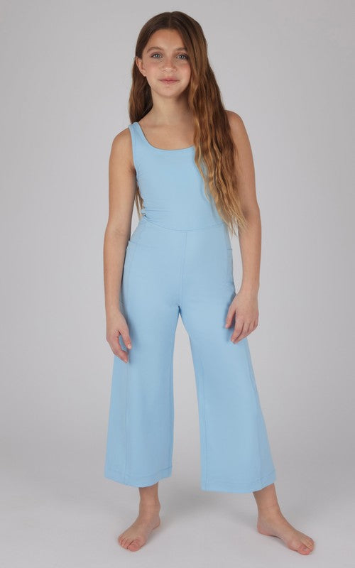 Girls  Wide Leg Crop Romper