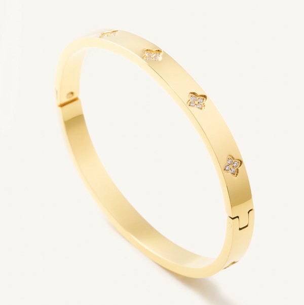 Flora Gold Bangle