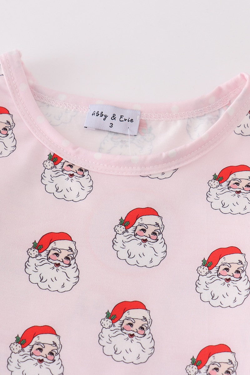 Pink christmas santa claus PJ SET
