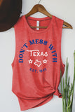 DONT MESS WITH TEXAS MINERAL GRAPHIC TANK TOP