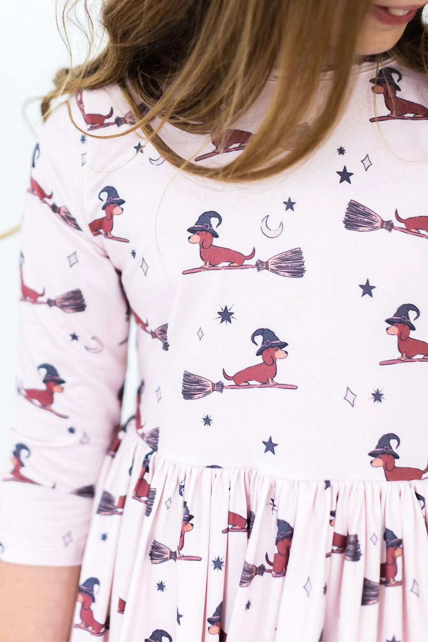 FALL/HALLOWEEN 3/4 SLEEVE POCKET TWIRL DRESS