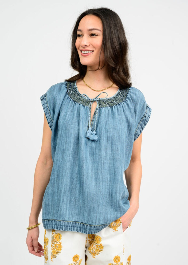 Smock Neck Top