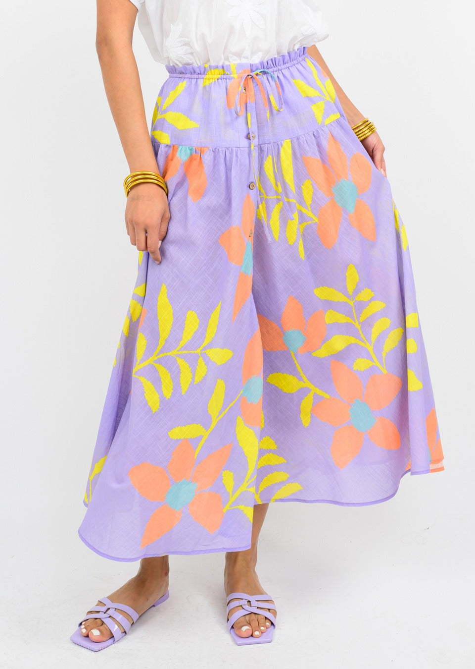 FLORAL SWING SKIRT