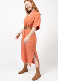 GAUZE MIDI DRESS