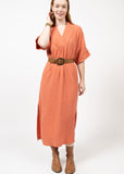 GAUZE MIDI DRESS