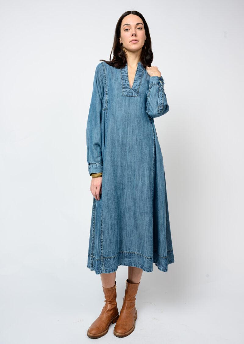 Denim Midi Caften