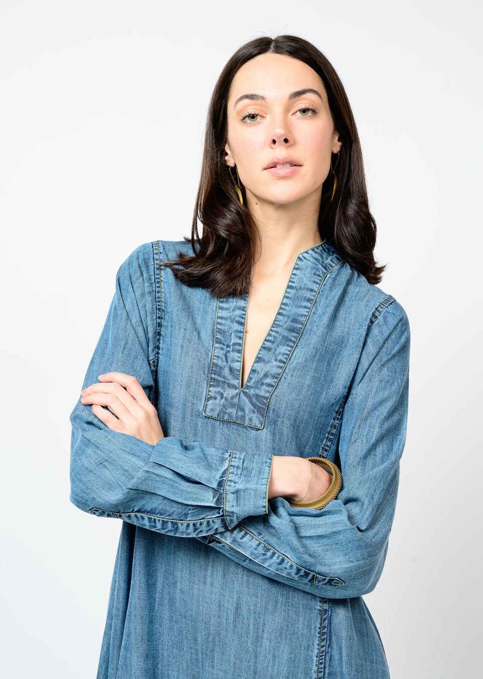Denim Midi Caften