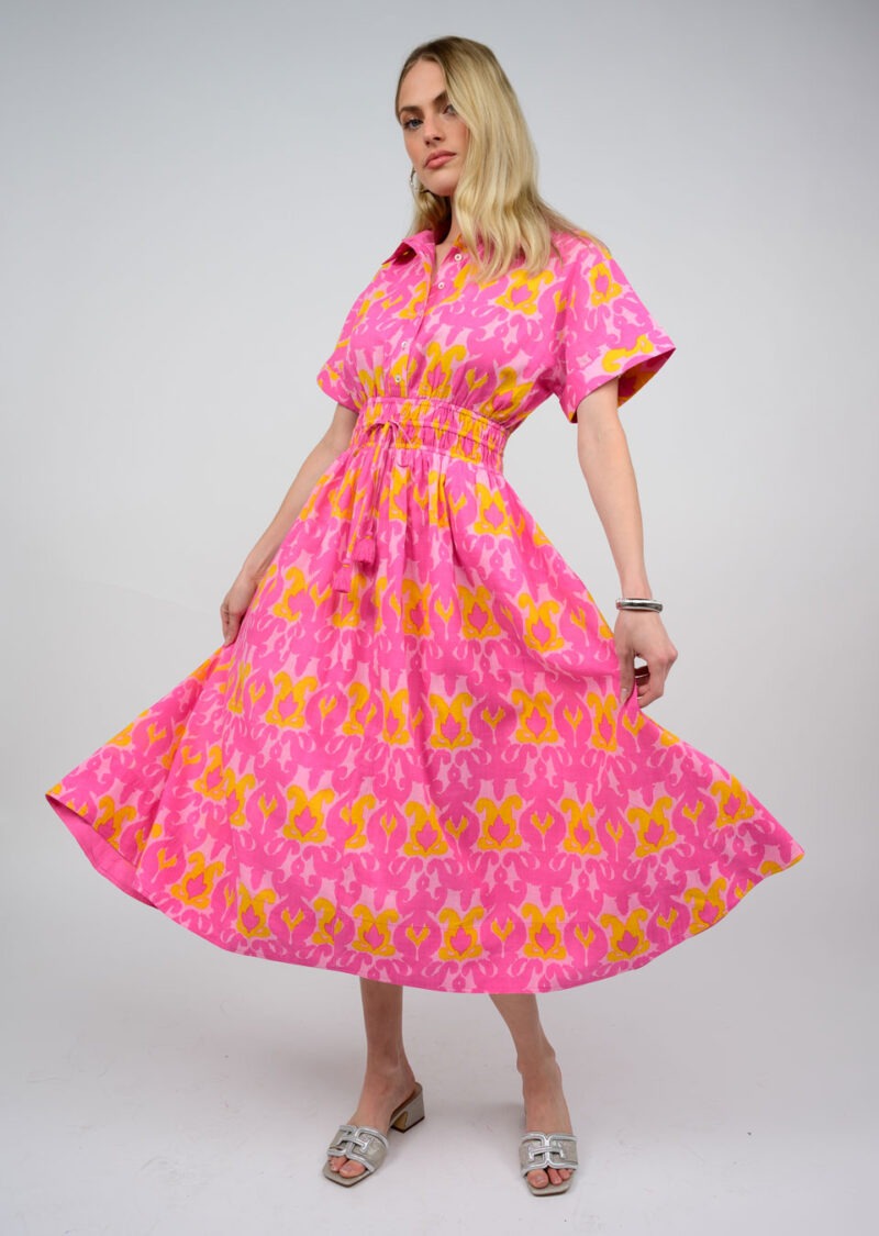 IKATCHING SHIRT DRESS