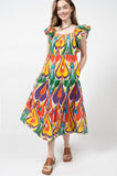 IKAT MIDI DRESS