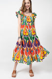 IKAT MIDI DRESS