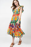 IKAT MIDI DRESS