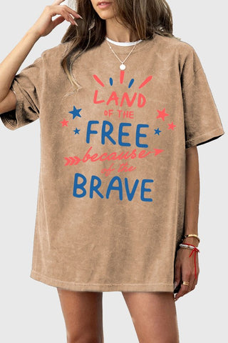 LAND OF THE FREE MINERAL GRAPHIC TEE