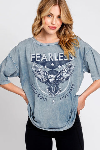 FEARLESS WILD SOUL OVERSIZED GRAPHIC TEE