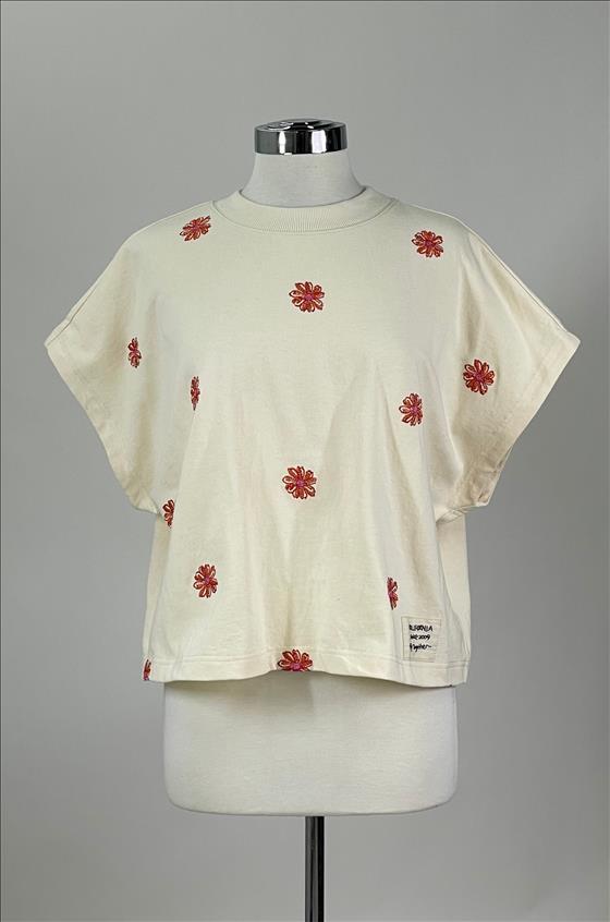 Knit Embroidered Top