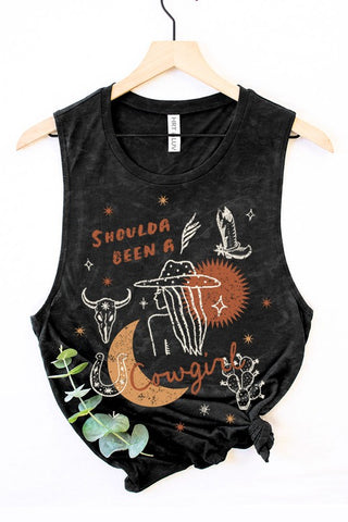 COWGIRL GRAPHIC TANK TOP