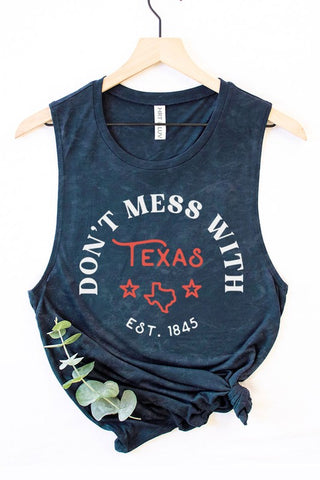 DONT MESS WITH TEXAS MINERAL GRAPHIC TANK TOP