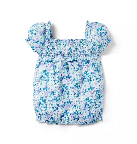THE LILY SMOCKED BABY ROMPER