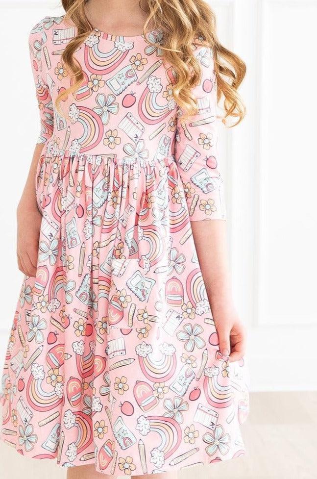 BACK TO SCHOOL POCKET TWIRL DRESS