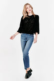 BAILEY WING SLEEVE SWEATER BLACK