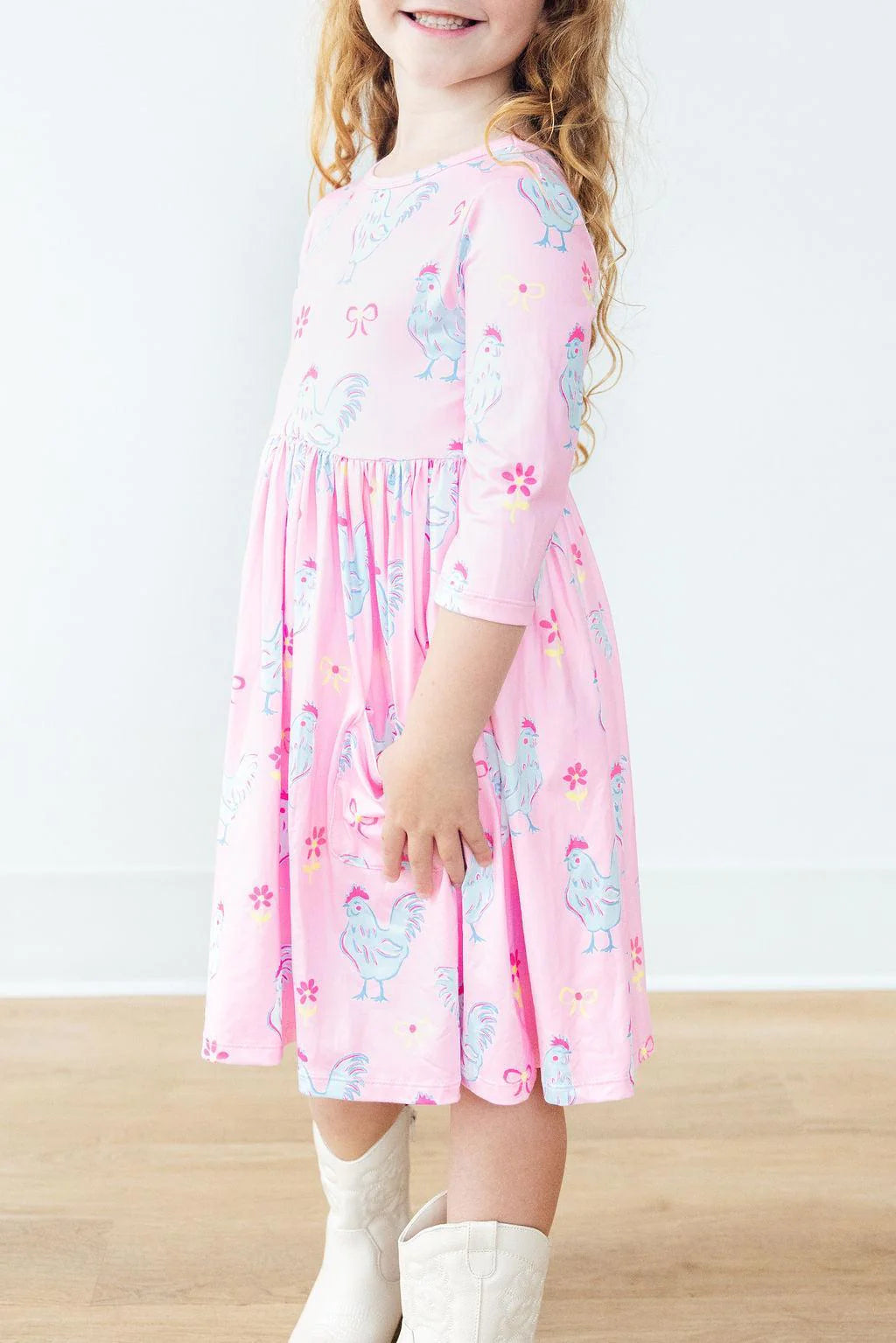 Little Miss Chickie Pocket Twirl Dress