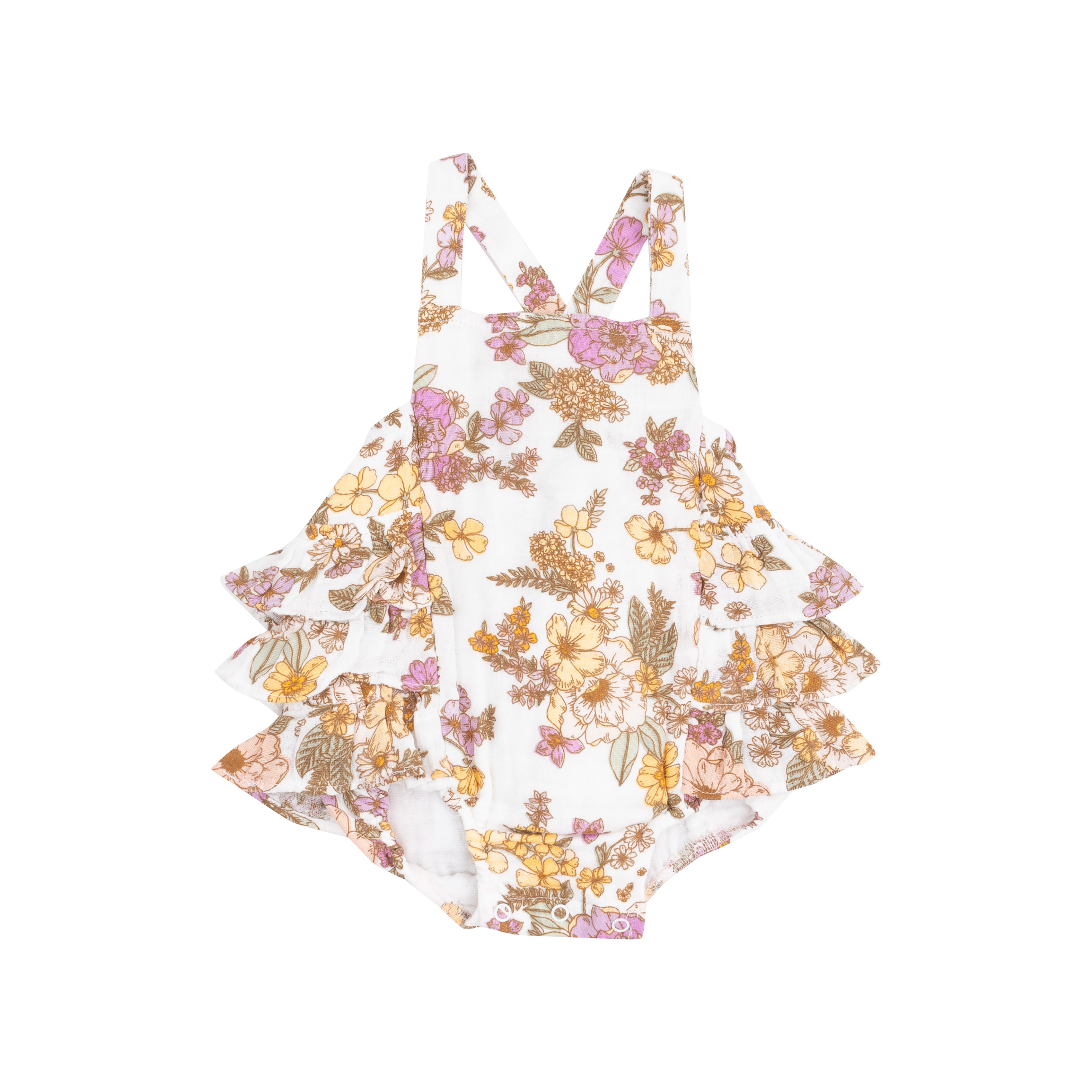 Anna May Floral Ruffle Sunsuit