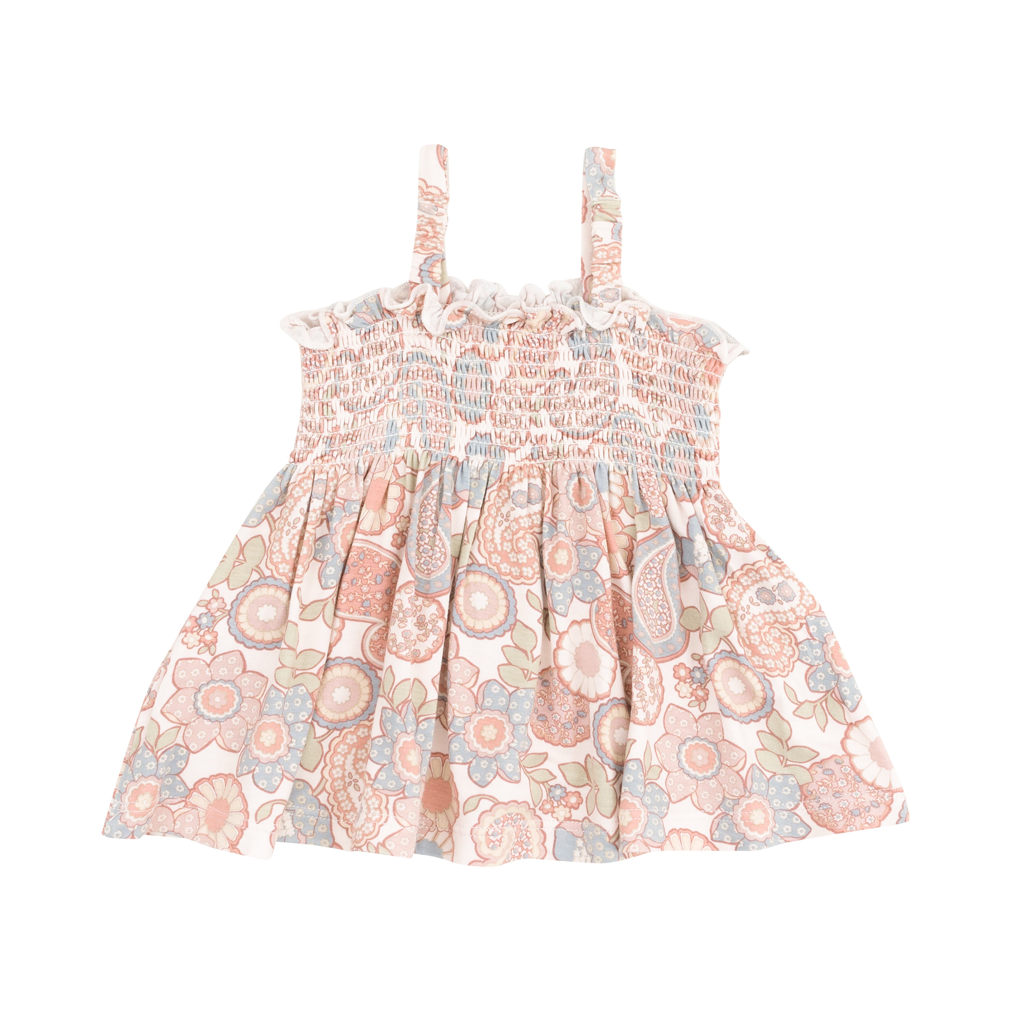 Folk Paisley Smocked Top & Bloomer