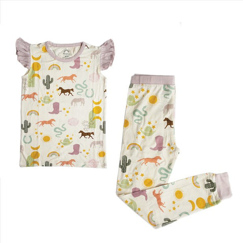 Wild & Free Bamboo Toddler Short Sleeve Pajama Set