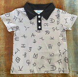 Boys Western Print Polo