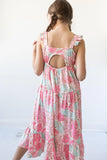 RUFFLE MAXI DRESS