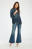 Elise Destructed Denim Jacket