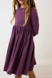 SOLID TWIRL DRESS