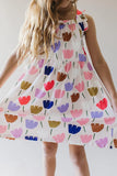 RUFFLE STRAPPY DRESS