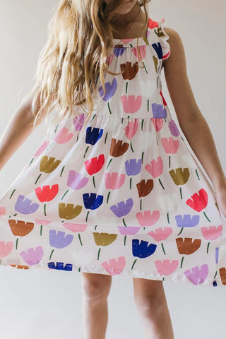 RUFFLE STRAPPY DRESS